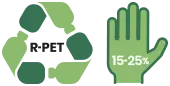 GiGi - Realizzato con il 15-25% di PET riciclato